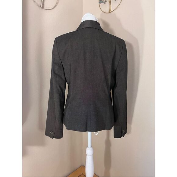 Jones New York Suit Brown Notched Collar 2 Button Blazer Women's Size 4 - Picture 9 of 9